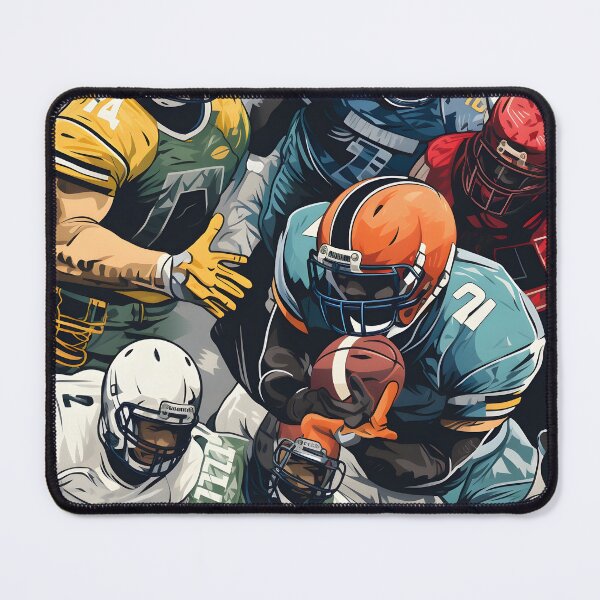Item preview, A Bunch Of Metallic Balls—“From kickoff to victory: helmet, color and graphics in sight.” They represent a team's identity and inspire team pride. Autumn Football Kickoff Pattern. Fall Design. designed and sold by ignasirus.