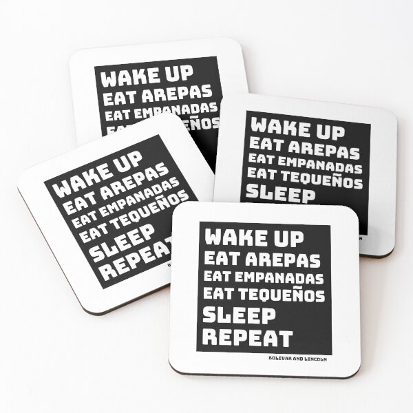 Item preview, Eat arepas and Repeat designed and sold by Bolivar and Lincoln Official Merchandise.