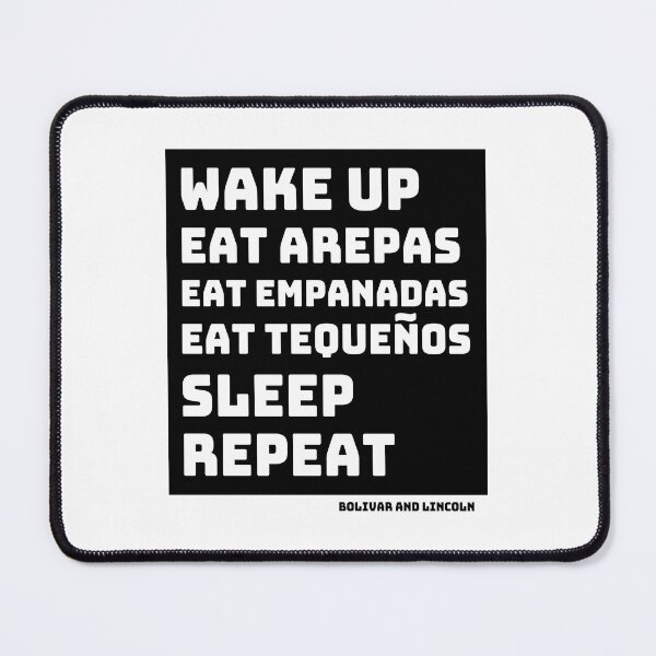 Item preview, Eat arepas and Repeat designed and sold by Bolivar and Lincoln Official Merchandise.