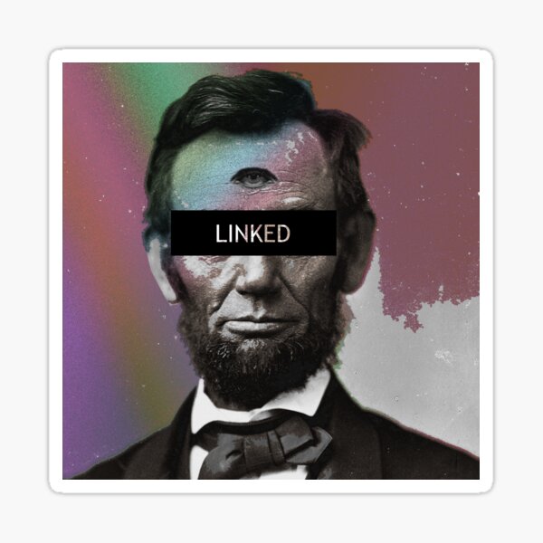 Abraham Lincoln Linked Third Eye Sticker