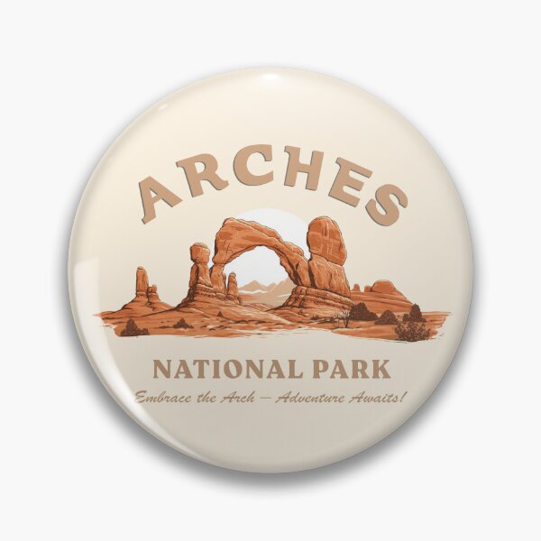 Item preview, Arches National Park Vintage Style designed and sold by Retro Travel Design.