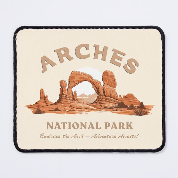 Item preview, Arches National Park Vintage Style designed and sold by Retro Travel Design.