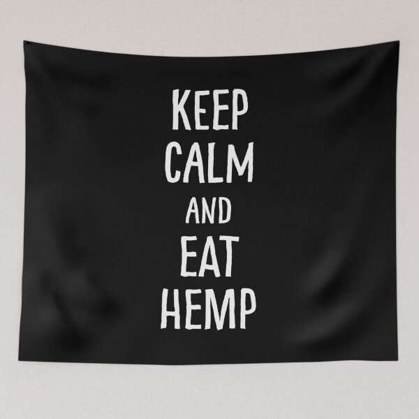 Item preview, Keep Calm and Eat Hemp designed and sold by teesaurus.