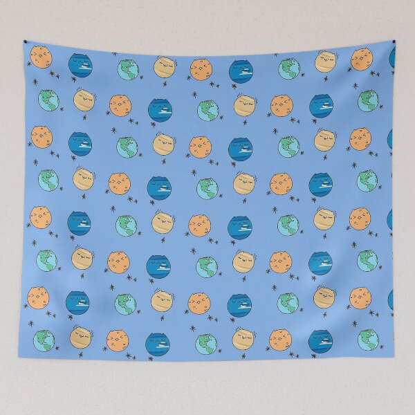 Item preview, Little Planets Pattern I designed and sold by PatronesKawai.