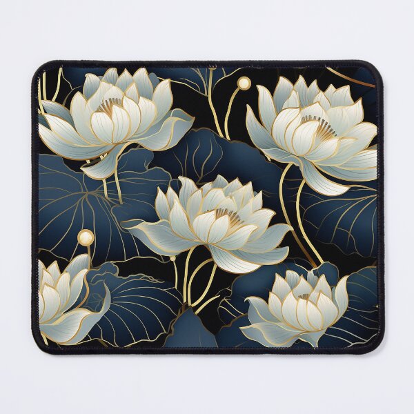 Item preview, Lotus Seamless Floral Pattern designed and sold by MapleTArts.