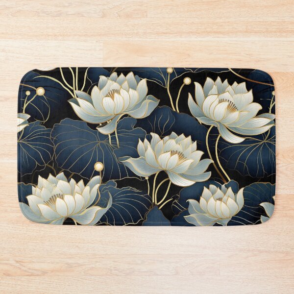 Item preview, Lotus Seamless Floral Pattern designed and sold by MapleTArts.