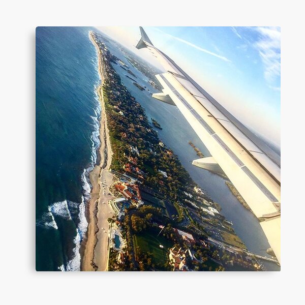 Long Island view from a Plane Metal Print