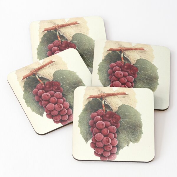 Item preview, Impresión digital de uva roja vintage designed and sold by dcrc.
