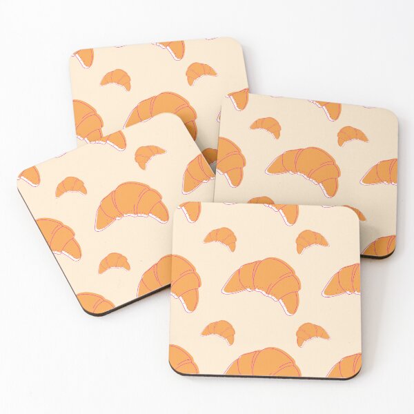 Item preview, Flaky Elegance - Croissant Patterns | Artistic Celebration of Buttery Delights designed and sold by OrangeMG.