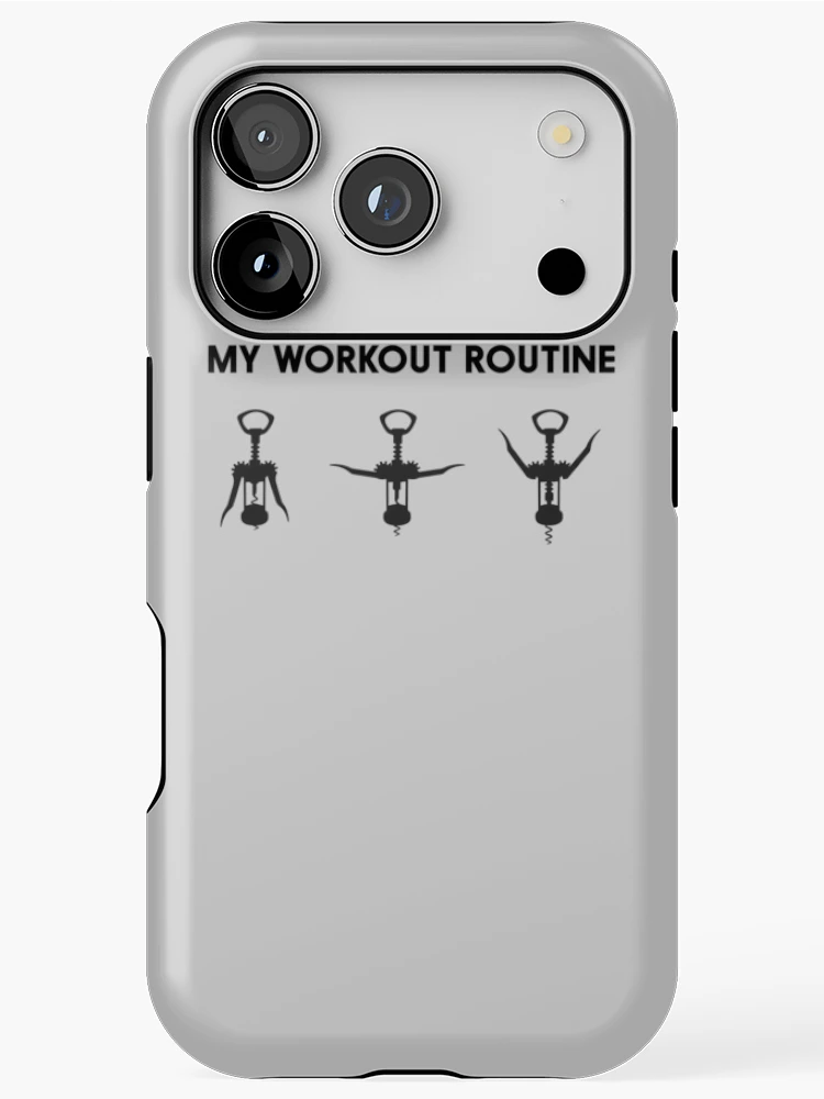 Thumbnail 1 of 4, iPhone Case, My Workout Routine designed and sold by partyanimal.