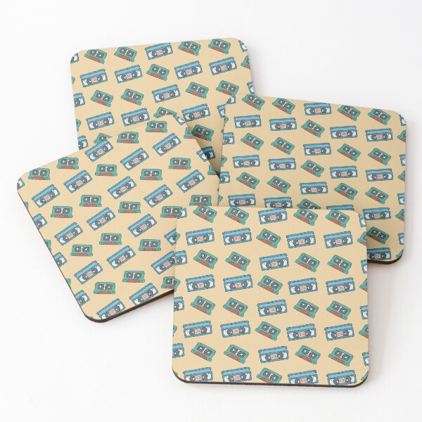 Item preview, VHS and Audio Cassettes Retro Doodle Pattern designed and sold by AnnaVioletStore.