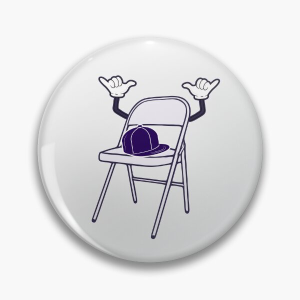 Item preview, White folding chair hat cartoon purple hat Montgomery Brawl Alabama Tea Party chair fight funny meme fuck around find out designed and sold by LoveYaToo.