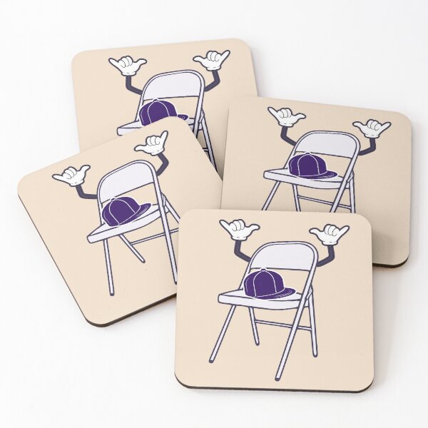 Item preview, White folding chair hat cartoon purple hat Montgomery Brawl Alabama Tea Party chair fight funny meme fuck around find out designed and sold by LoveYaToo.