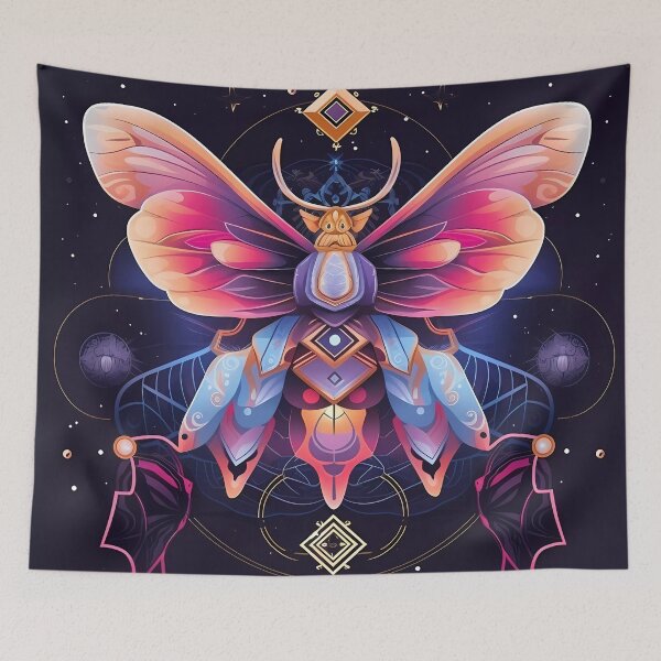 Item preview, "Cosmic Moth Odyssey" designed and sold by Art-Vortex-fr.