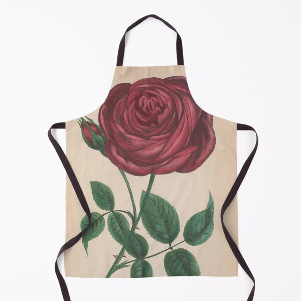 Item preview, Vintage red rose digital print designed and sold by dcrc.