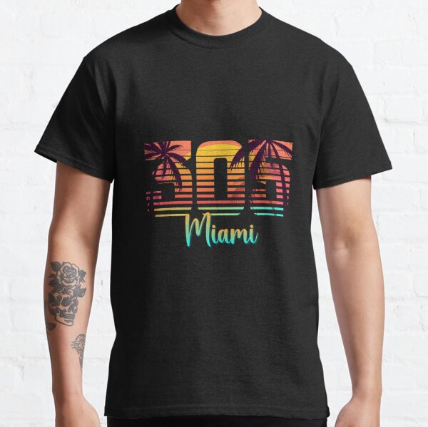 Miami Florida 305 T-shirt Miami Area Code Souvenir Gift Idea Tee