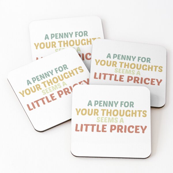 Item preview, funny penny for your thoughts sarcastic joke designed and sold by Naciri01.