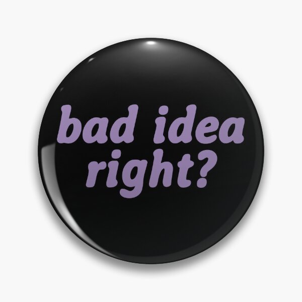Item preview, bad idea right? (black) designed and sold by sarascoprox.