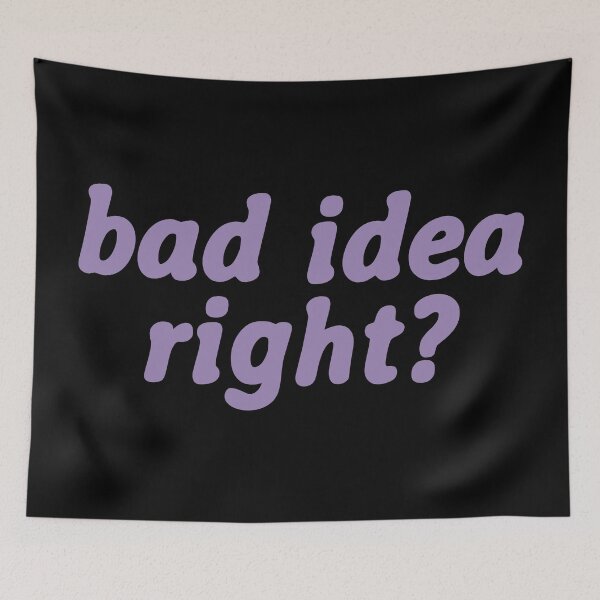 Item preview, bad idea right? (black) designed and sold by sarascoprox.