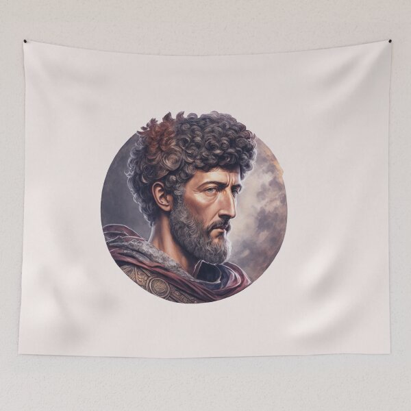 Artikelvorschau, Kaiser Marcus Aurelius Design Vlll Stil Philosoph Marcus Aurelius Art Digital entworfen und verkauft von StoicWarrior.