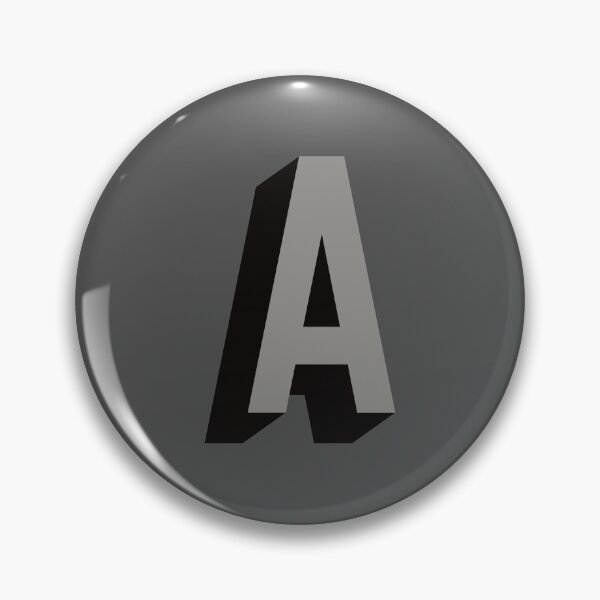 Item preview, Grey and Black A — Film Noir Monogram designed and sold by GoodSequel.