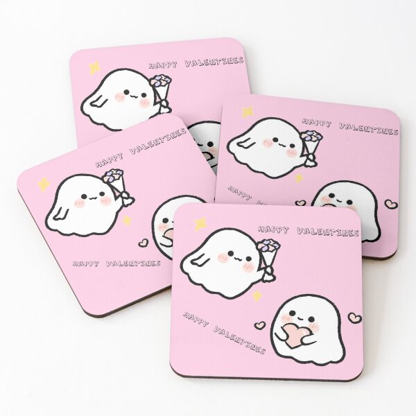 Item preview, Ghost wishes you Happy Valentine's Day designed and sold by PatronesKawai.