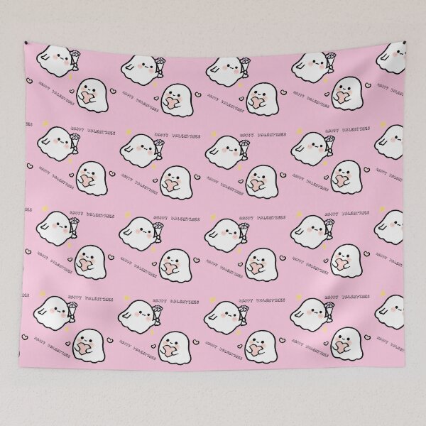 Item preview, Ghost wishes you Happy Valentine's Day designed and sold by PatronesKawai.