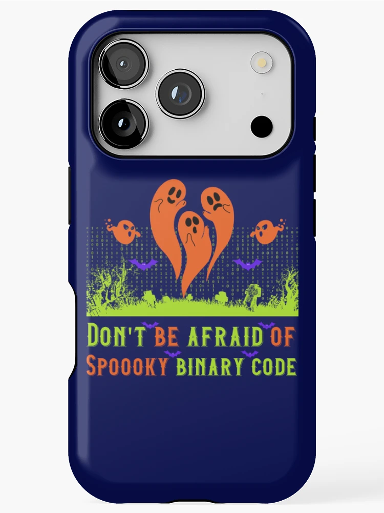 Thumbnail 1 of 4, iPhone Case, Spooky Binary code - Computer programmer designed and sold by HaileyLow.