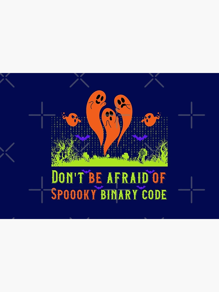 Thumbnail 6 of 6, Bath Mat, Spooky Binary code - Computer programmer designed and sold by HaileyLow.