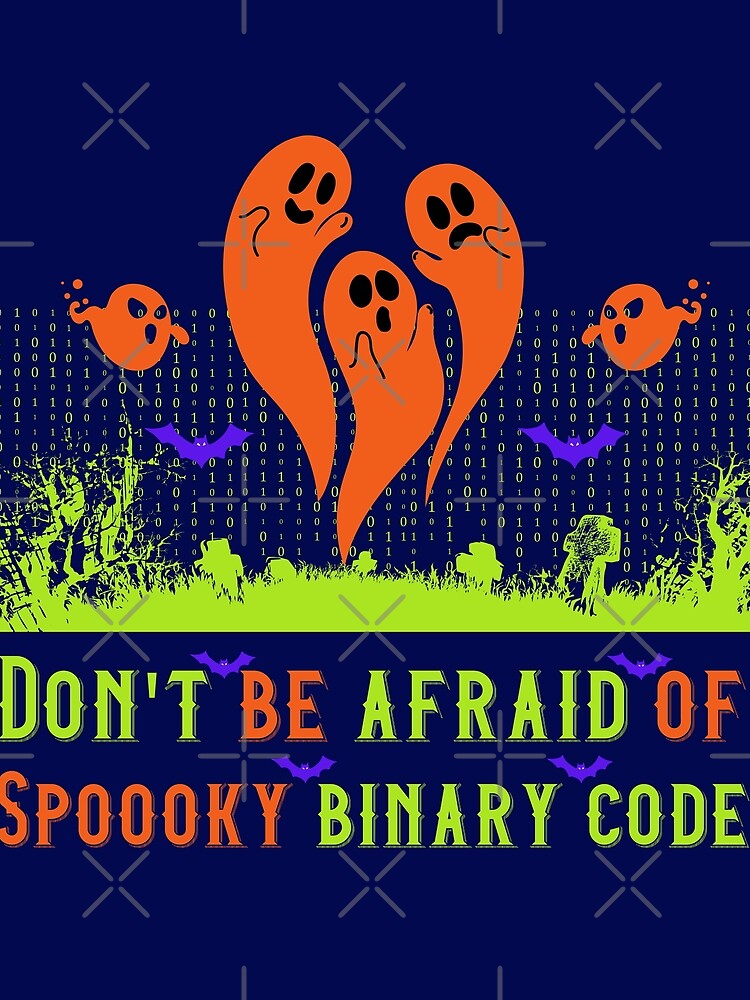 Thumbnail 3 of 3, Scarf, Spooky Binary code - Computer programmer designed and sold by HaileyLow.