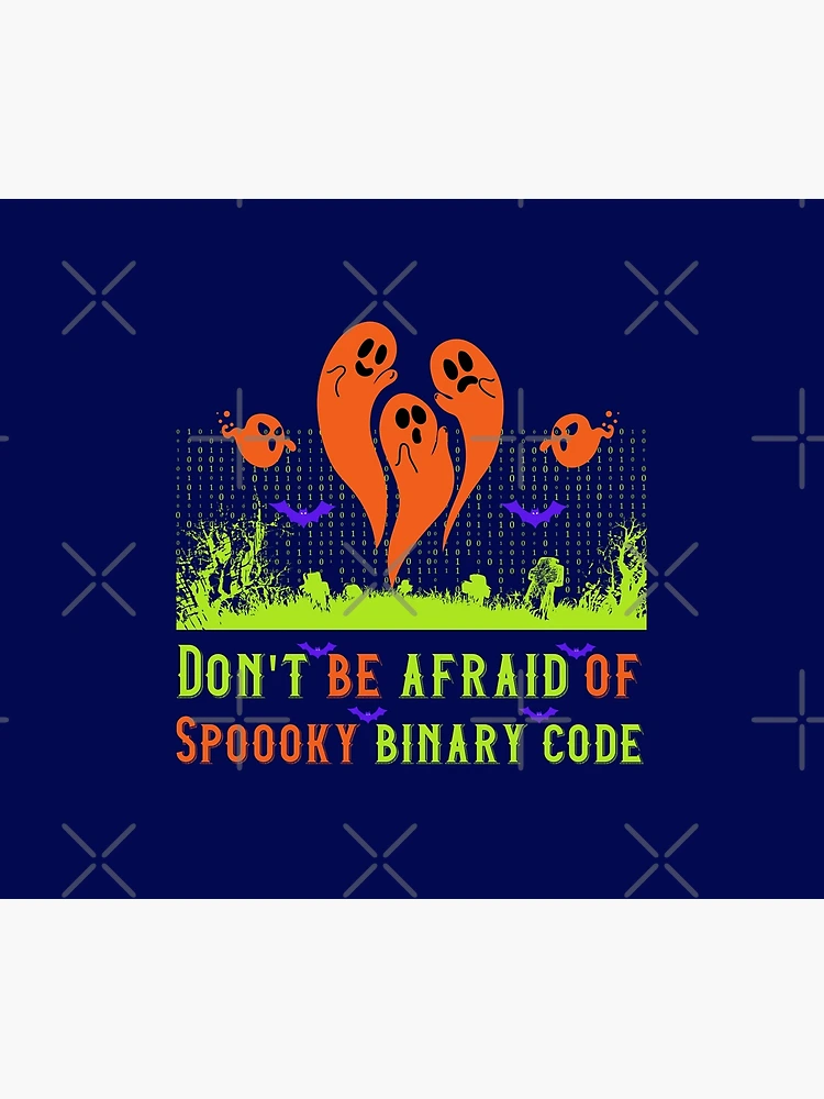 Thumbnail 6 of 6, Throw Blanket, Spooky Binary code - Computer programmer designed and sold by HaileyLow.