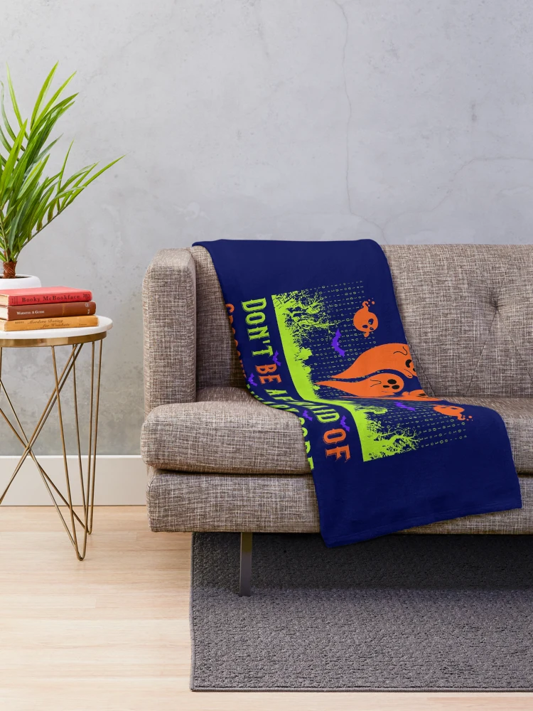 Thumbnail 2 of 6, Throw Blanket, Spooky Binary code - Computer programmer designed and sold by HaileyLow.