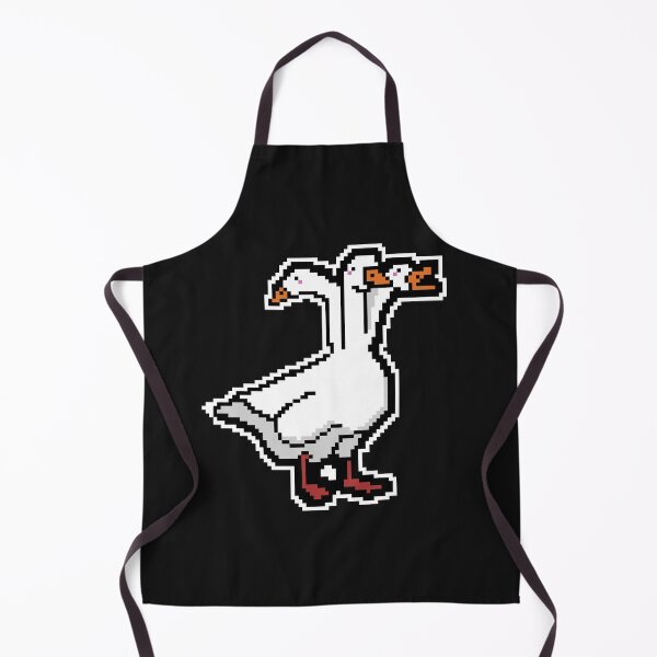 Item preview, A pixel white goose with triple heads designed and sold by Dominepixel.