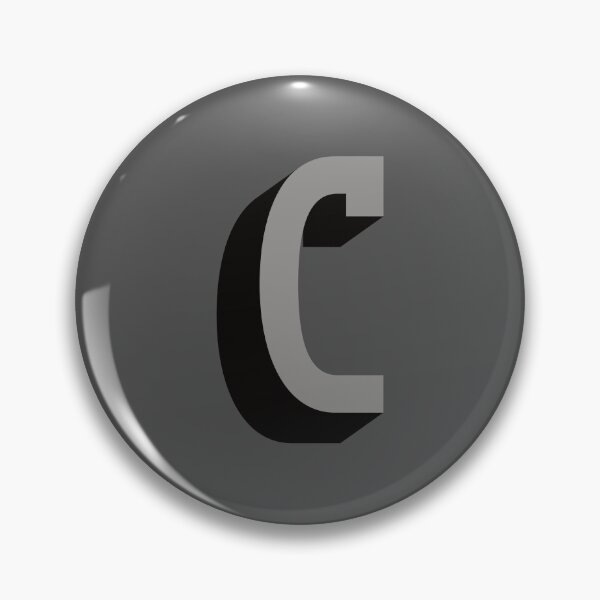 Item preview, Grey and Black C — Film Noir Monogram designed and sold by GoodSequel.