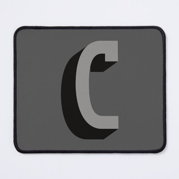 Item preview, Grey and Black C — Film Noir Monogram designed and sold by GoodSequel.