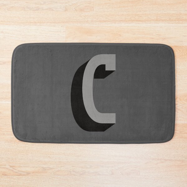 Item preview, Grey and Black C — Film Noir Monogram designed and sold by GoodSequel.