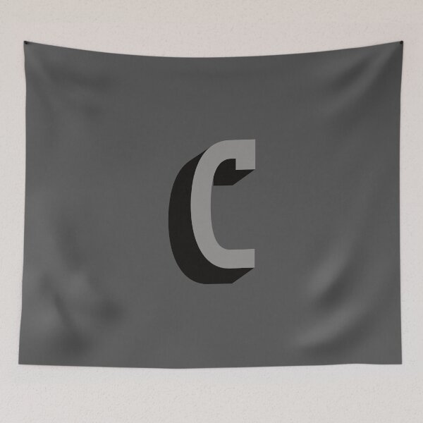 Item preview, Grey and Black C — Film Noir Monogram designed and sold by GoodSequel.