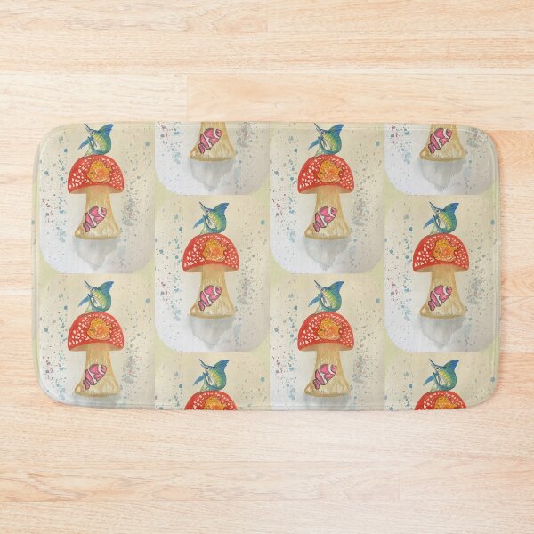 Item preview, Fish mushroom watercolor  designed and sold by altairaleon.