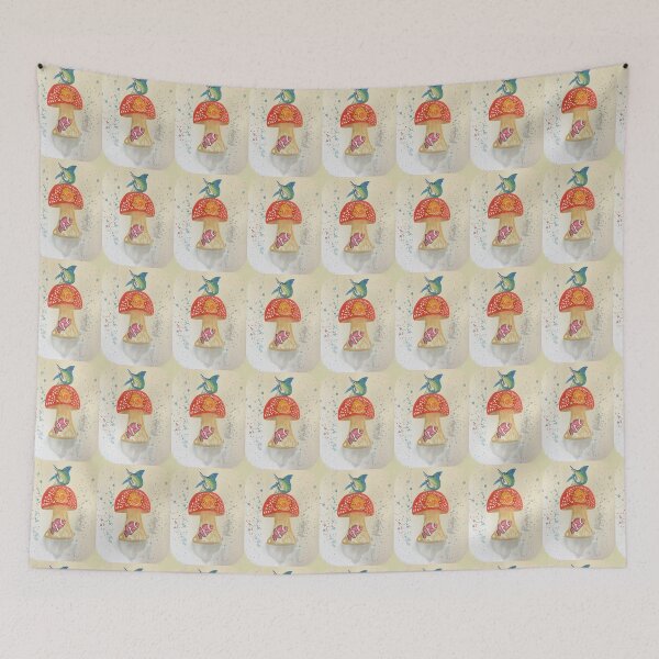 Item preview, Fish mushroom watercolor  designed and sold by altairaleon.