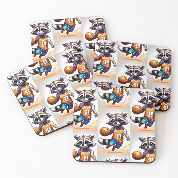 Item preview, A cute and cool raccoon playing basketball designed and sold by Pelzi100.