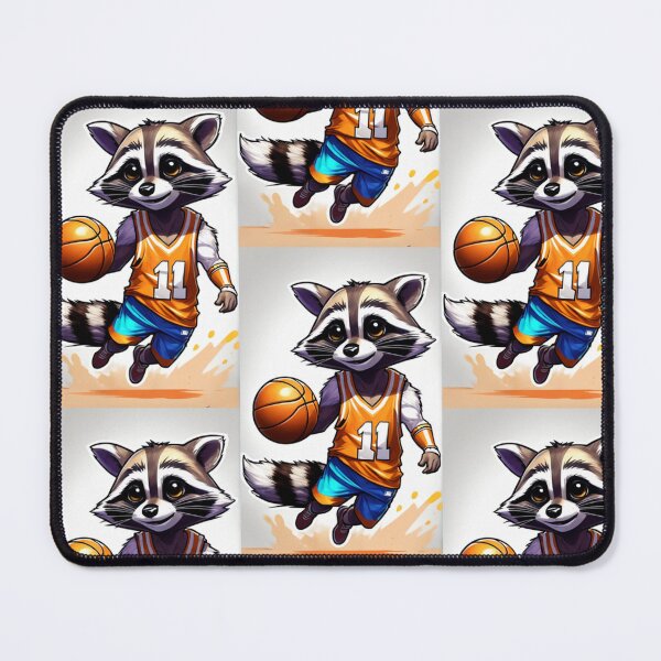 Item preview, A cute and cool raccoon playing basketball designed and sold by Pelzi100.