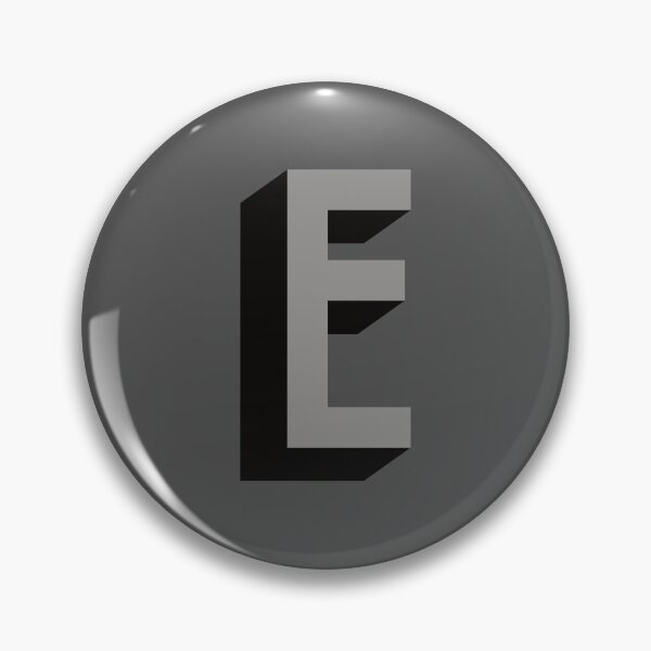 Item preview, Grey and Black E — Film Noir Monogram designed and sold by GoodSequel.
