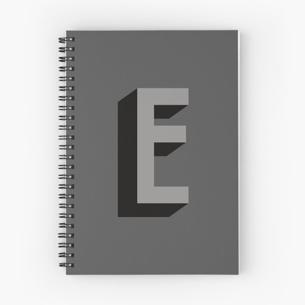 Item preview, Grey and Black E — Film Noir Monogram designed and sold by GoodSequel.