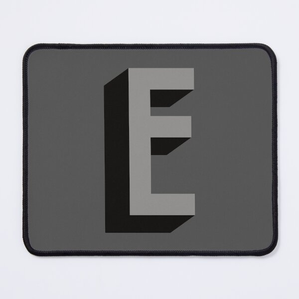 Item preview, Grey and Black E — Film Noir Monogram designed and sold by GoodSequel.