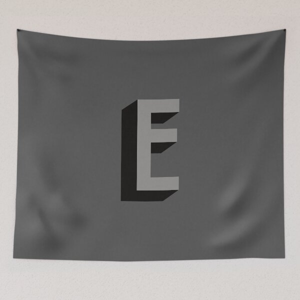 Item preview, Grey and Black E — Film Noir Monogram designed and sold by GoodSequel.