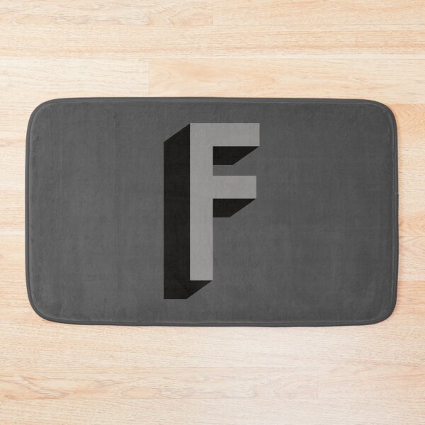 Item preview, Grey and Black F — Film Noir Monogram designed and sold by GoodSequel.