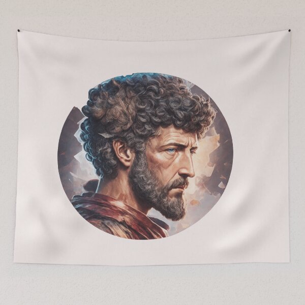 Artikelvorschau, Kaiser Marcus Aurelius Design X Stil Philosoph Marcus Aurelius Art Digital entworfen und verkauft von StoicWarrior.