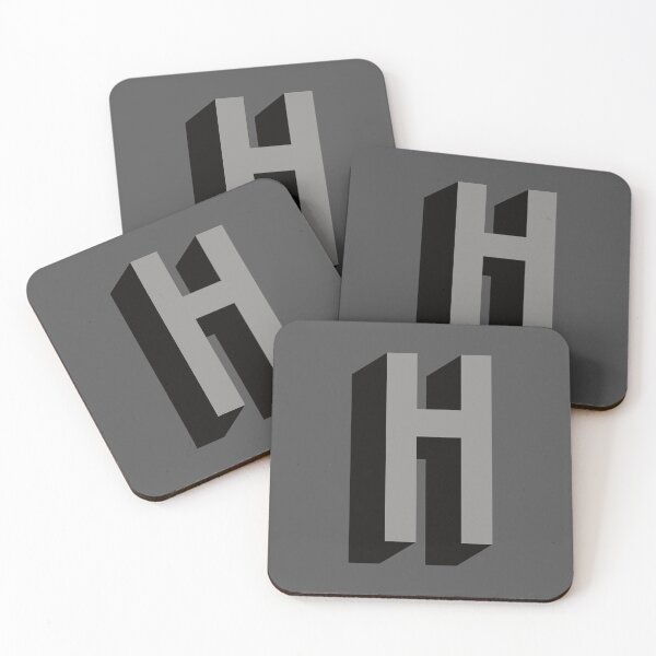 Item preview, Grey and Black H — Film Noir Monogram designed and sold by GoodSequel.