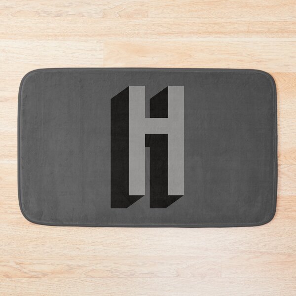 Item preview, Grey and Black H — Film Noir Monogram designed and sold by GoodSequel.