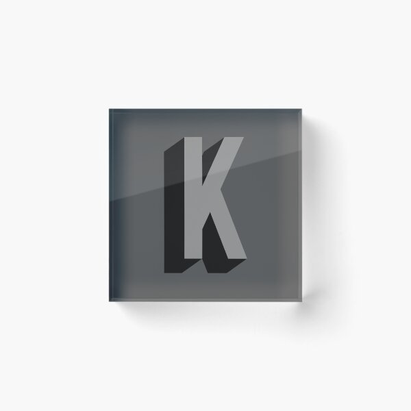 Item preview, Grey and Black K — Film Noir Monogram designed and sold by GoodSequel.